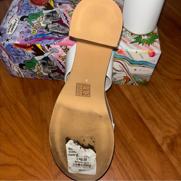 Jeffrey Campbell White Platform Sandals with Chunky Design - Picture 4 of 4